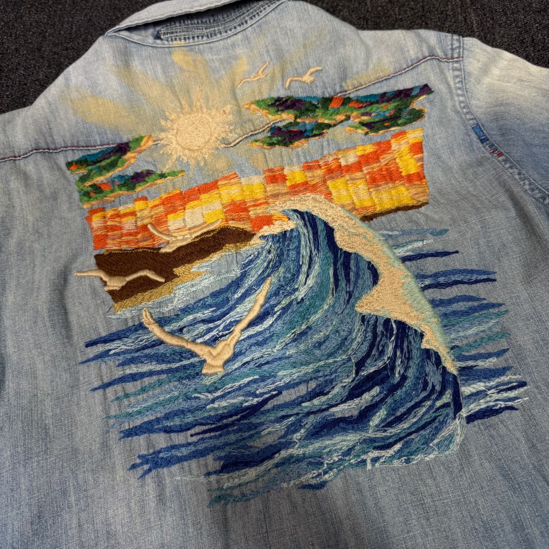 폴로 랄프로렌 해변 자수 웨스턴 셔츠 상품이미지4