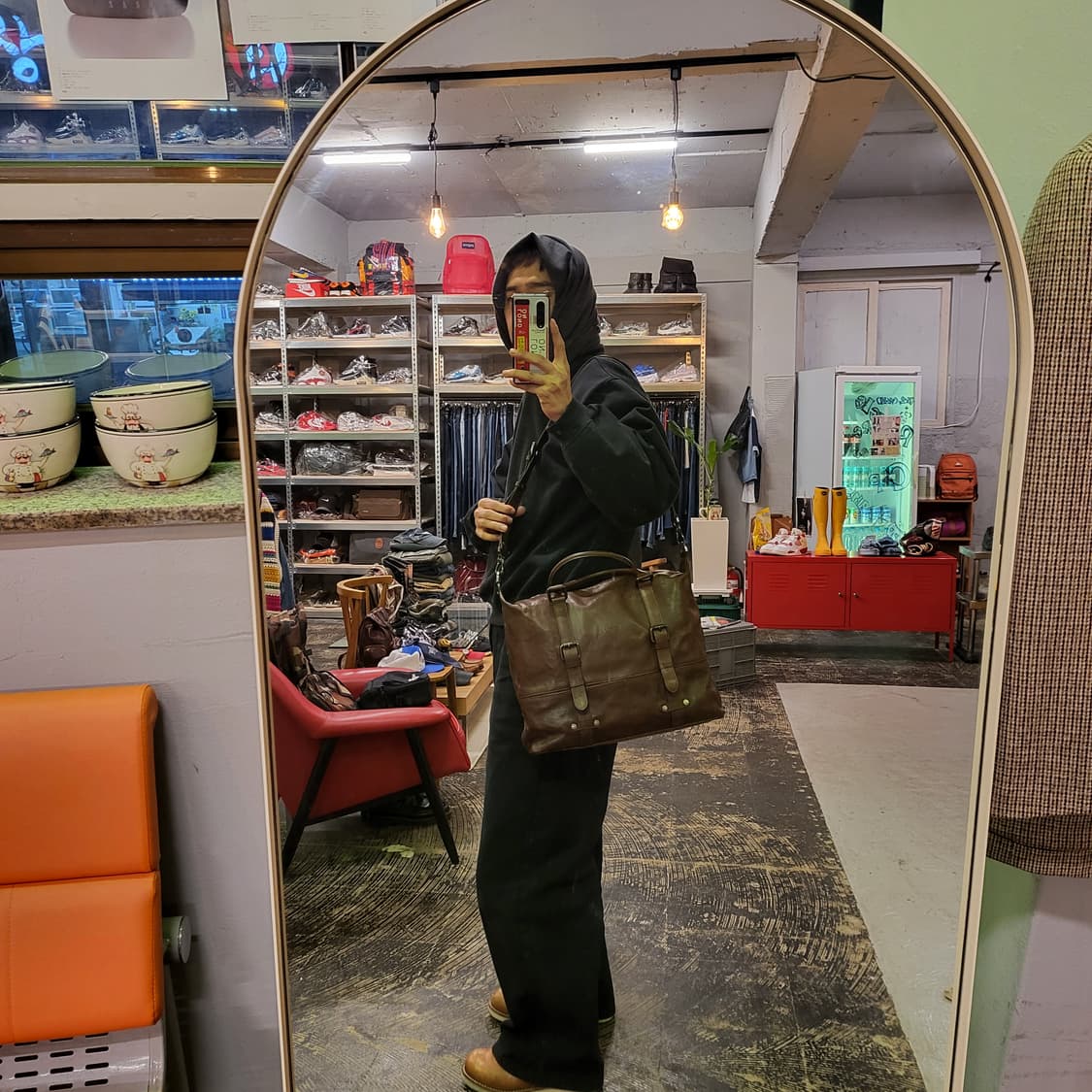 몽삭 레더 크로스백 상품이미지7