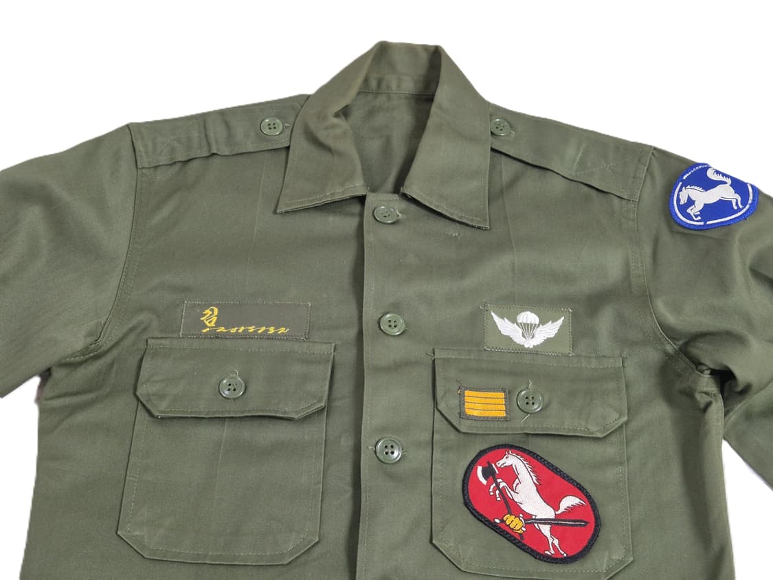 육군 구형 9사단 수색대대 병장 민무늬 전투복 상의 자켓 (M) 상품이미지7