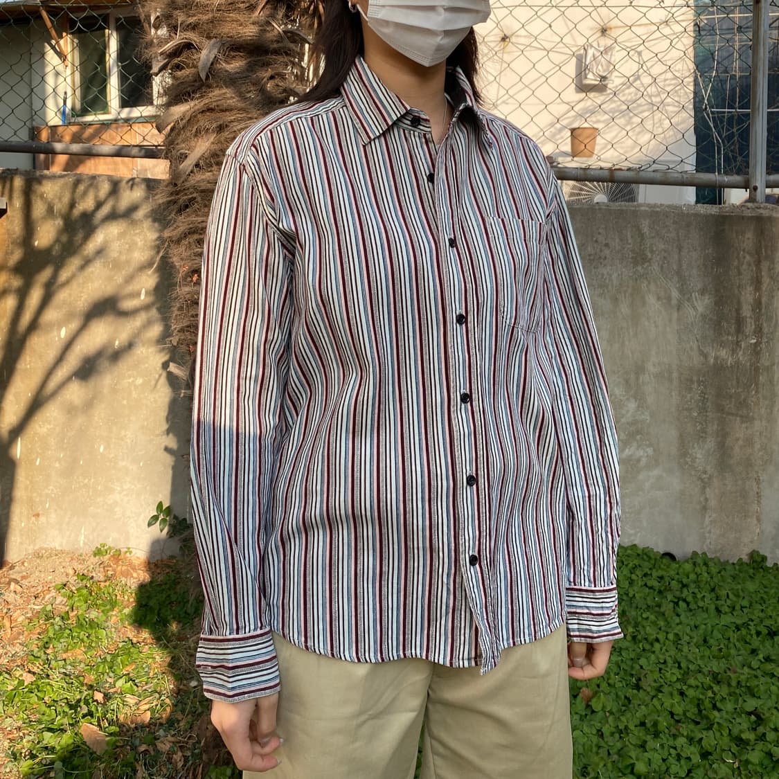 ADAMSON 멀티 컬러 버티컬 스트라이프 셔츠 상품이미지4