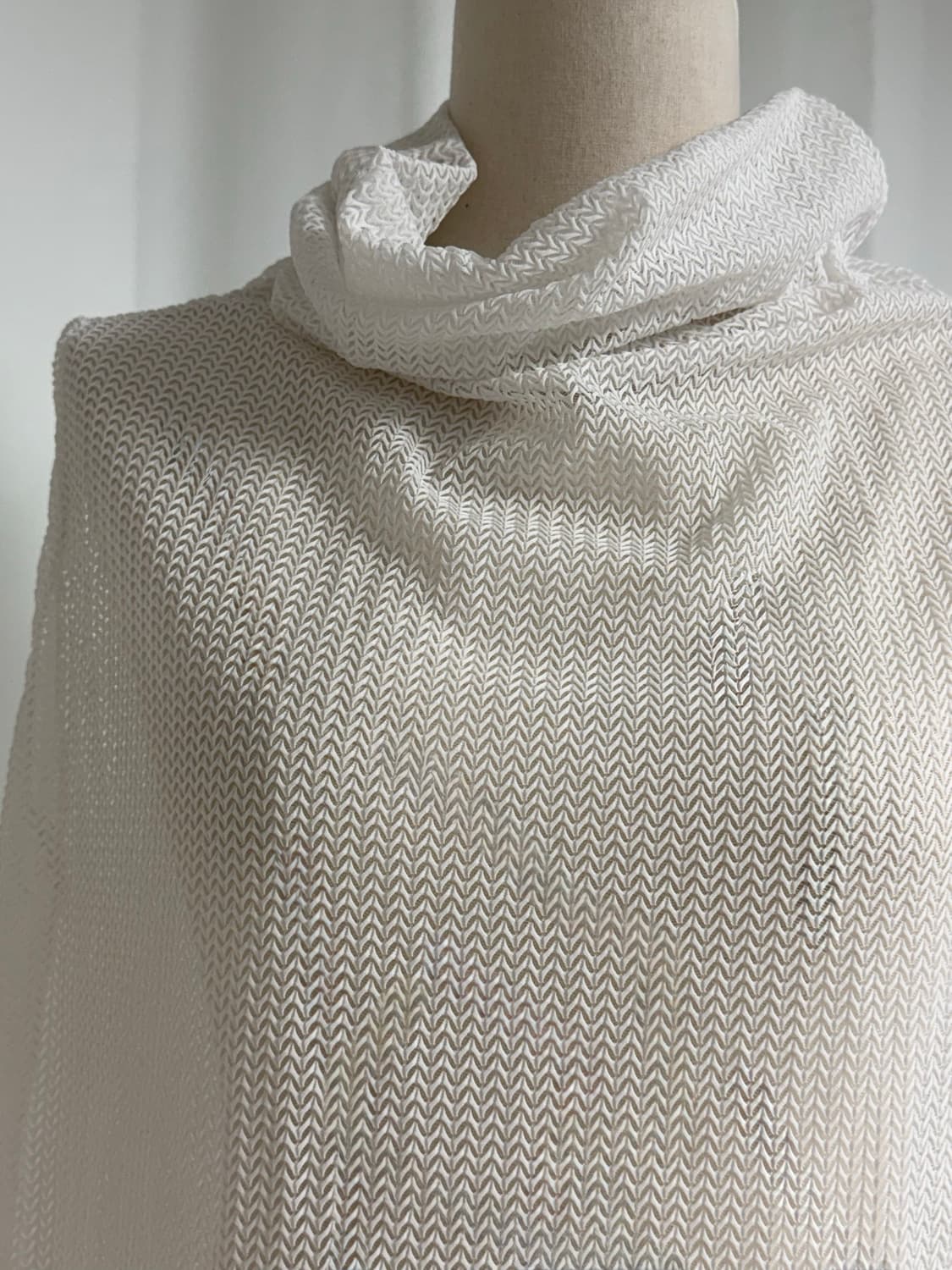 Mesh Knit Sleeveless Long Top 상품이미지3