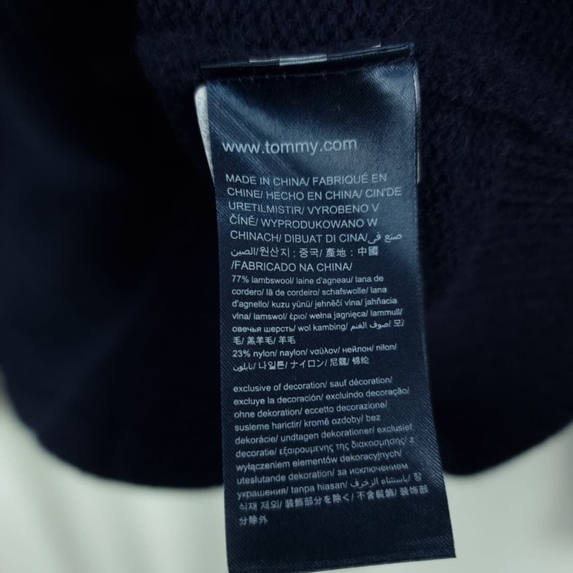 [타미힐피거] 피코트 디테일 니트 가디건 네이비 M18804 상품이미지9