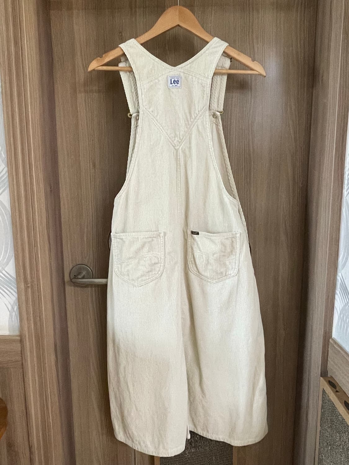 리 LEE 코듀로이 오버롤 스커트 (아이보리) 상품이미지2