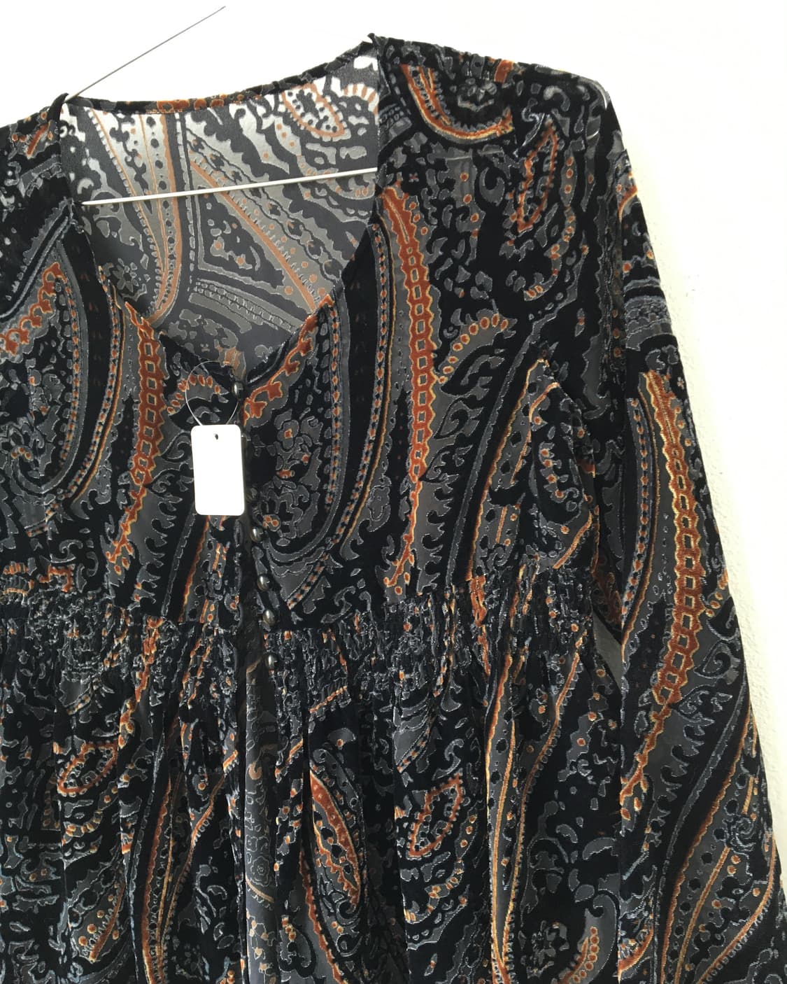 Pattern velvet blouse 상품이미지4