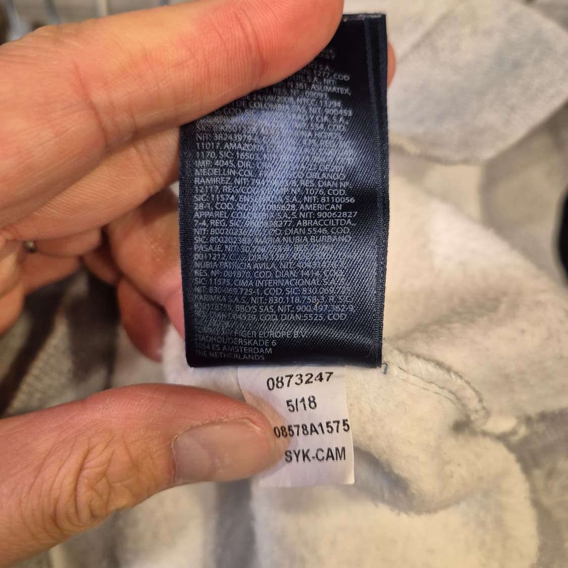 S 타미힐피거 그레이 맨투맨  상품이미지5