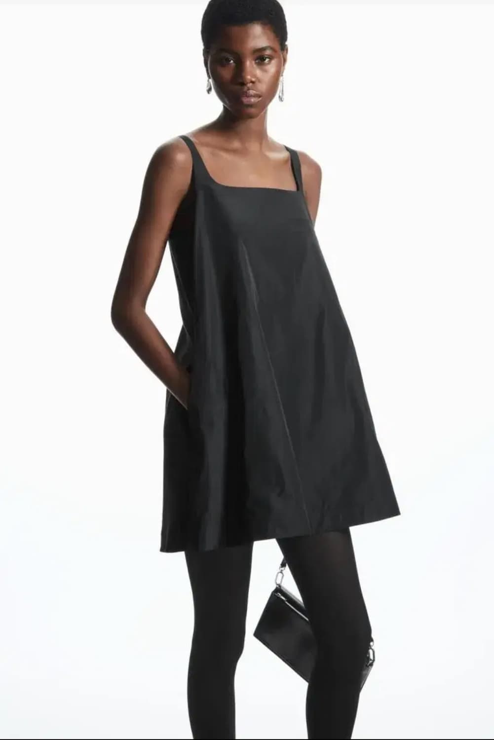 코스 컨트래스트 패널 미니 드레스 s 상품이미지2