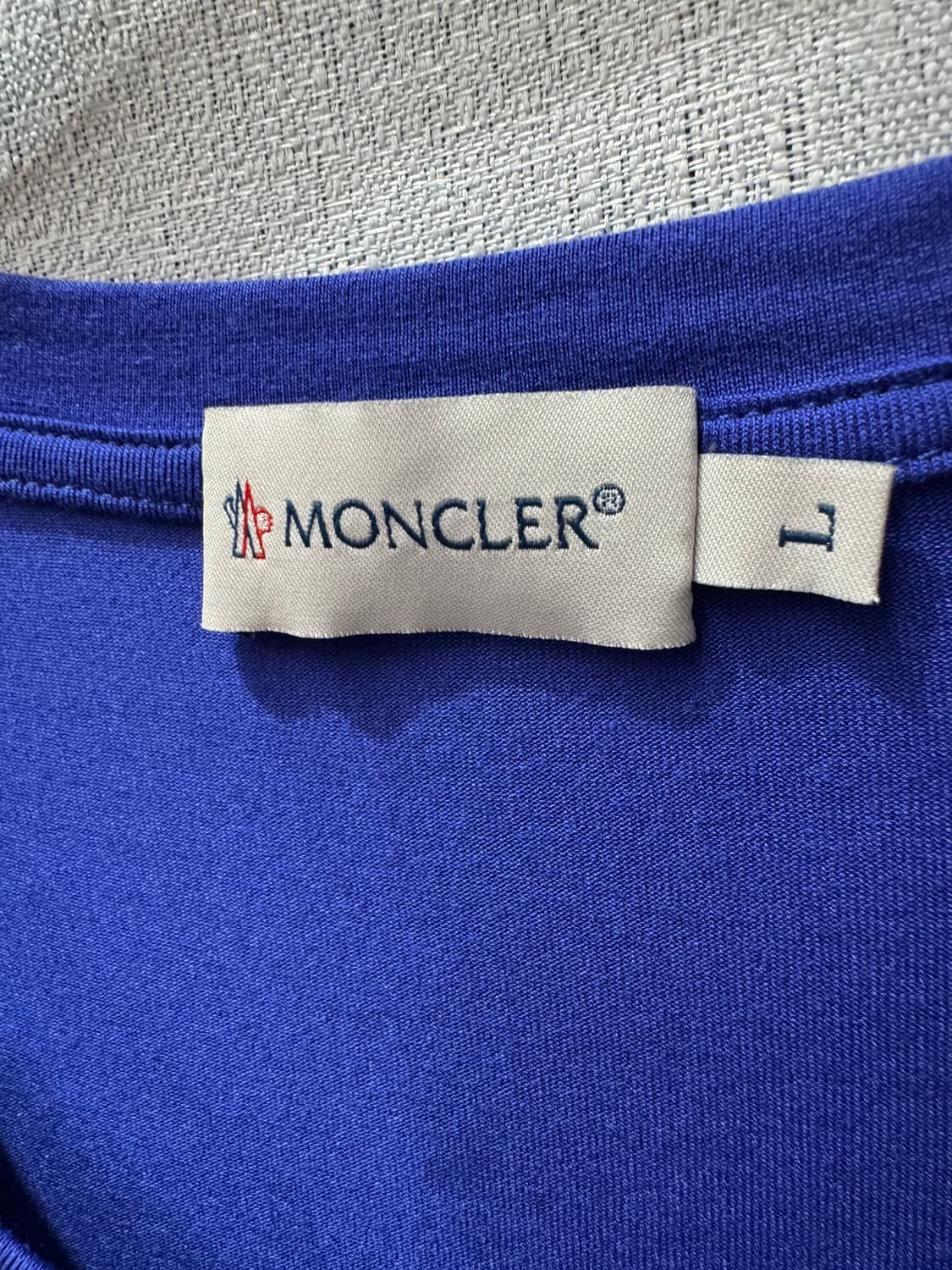 몽클레어 로고 드레이핑 셔링 반팔티 L(M) 상품이미지5