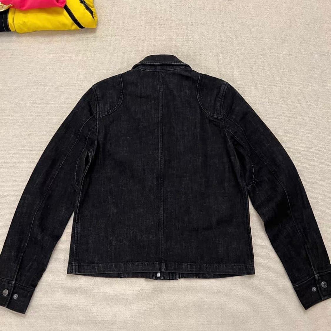 Ralph Lauren] 빈티지 랍스터 버클(파이어맨) 데님 라이더 자켓 상품이미지3