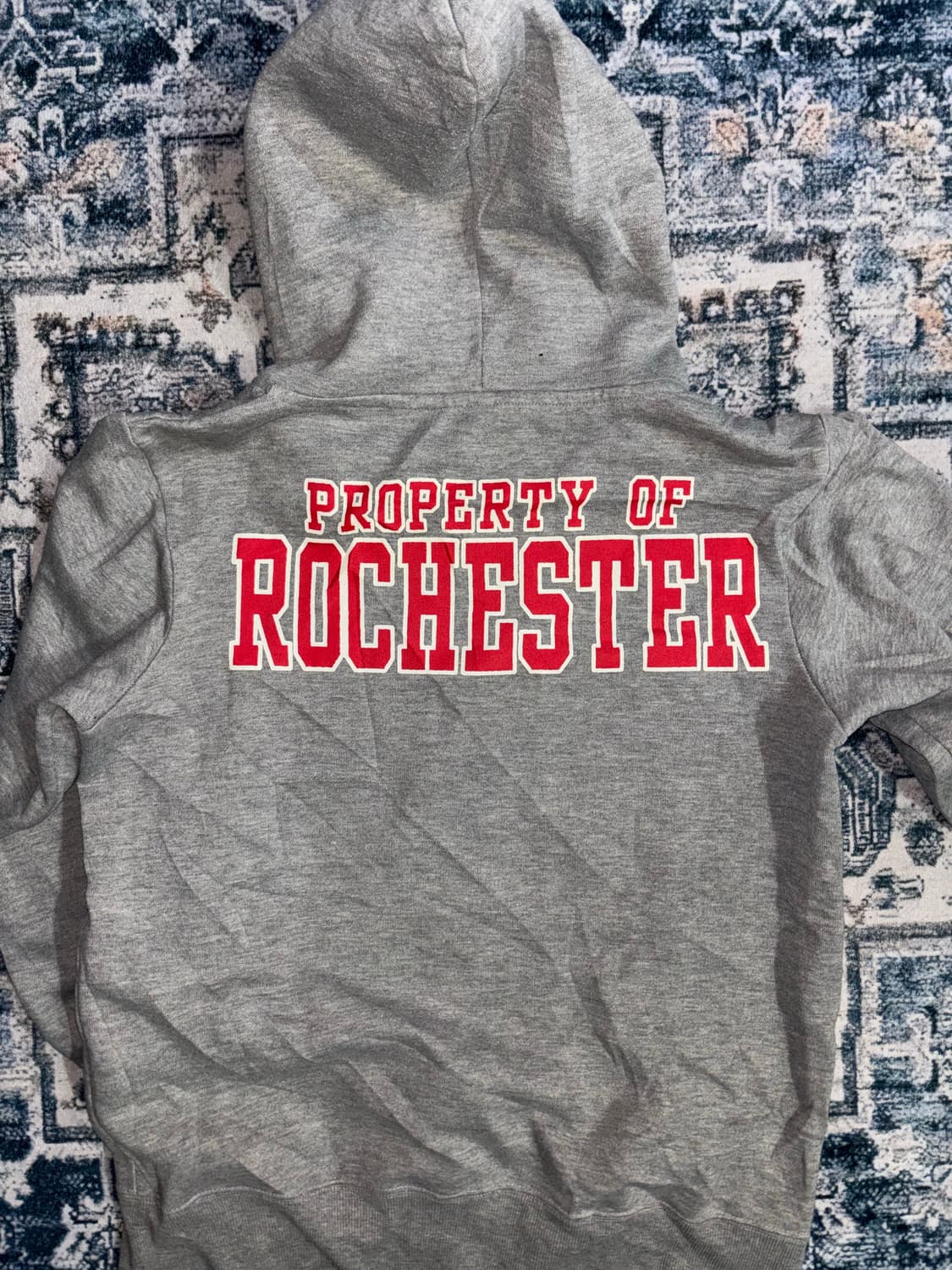 일본 빈티지 그래픽 그레이 후드집업 아베크롬비st 상품이미지2