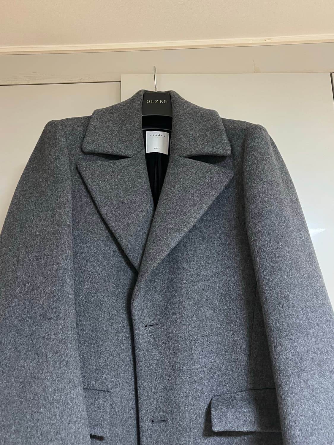 (M) 산드로옴므 울캐시미어 코트 상품이미지1