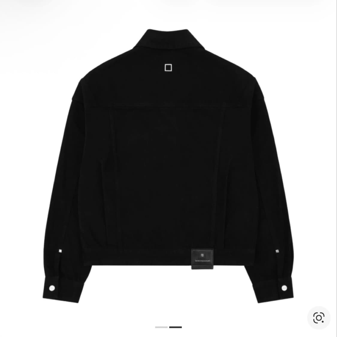 [52] 우영미 크롭 데님 점퍼 자켓 블랙 상품이미지2