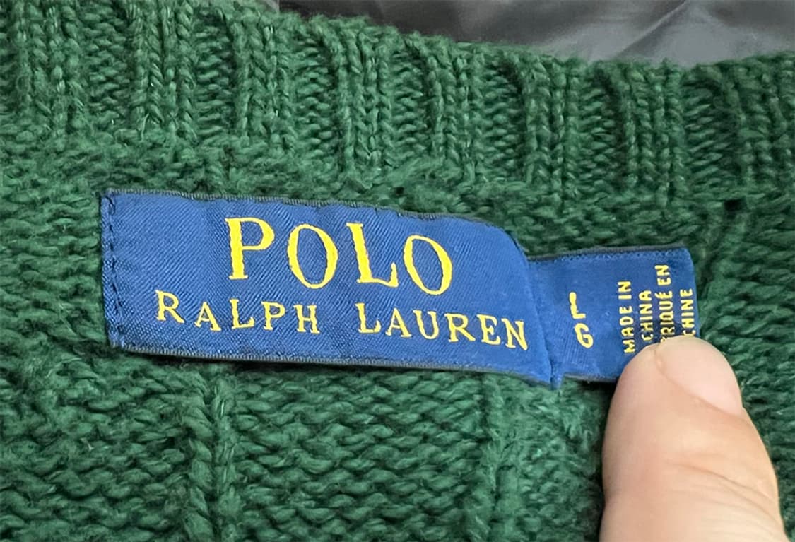 POLO 폴로 남자 꽈배기니트 케이블 그린 XL 105 상품이미지3