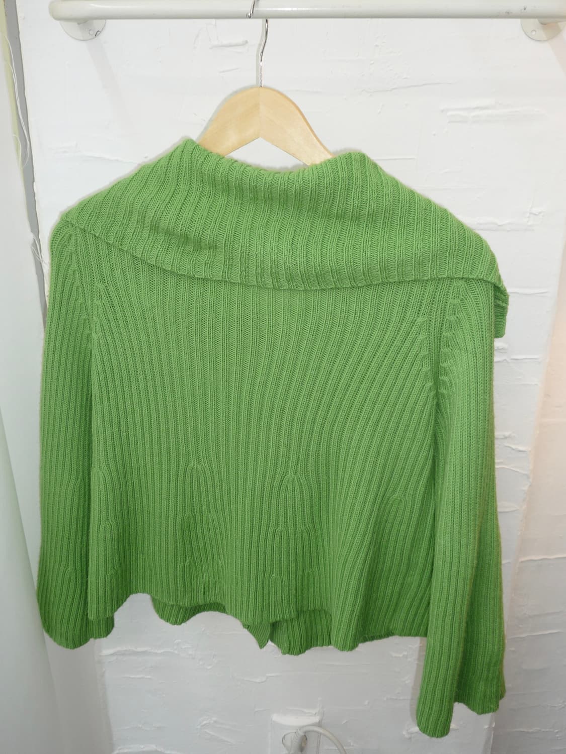 vivid lime green flare cardigan 상품이미지5