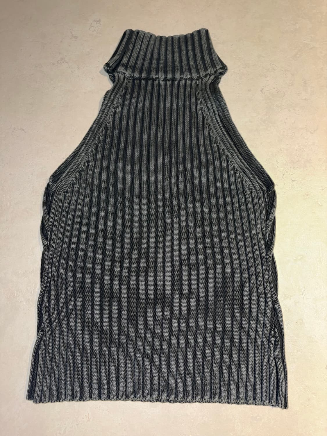 차콜 반목 슬리브리스 상품이미지2