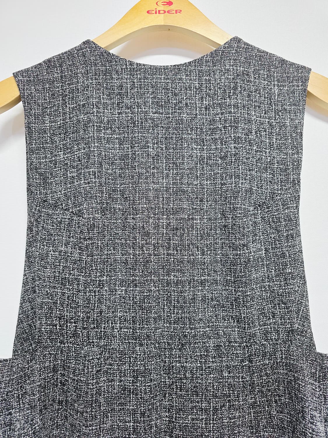 님프 트위드 롱 베스트 블랙 상품이미지6