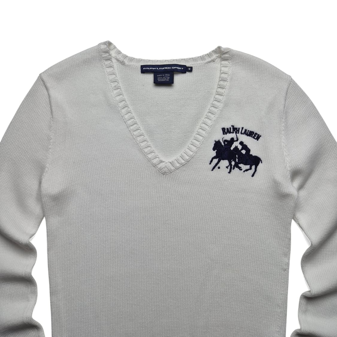 [M] 폴로 랄프로렌 기마로고 v넥 코튼 니트 상품이미지2