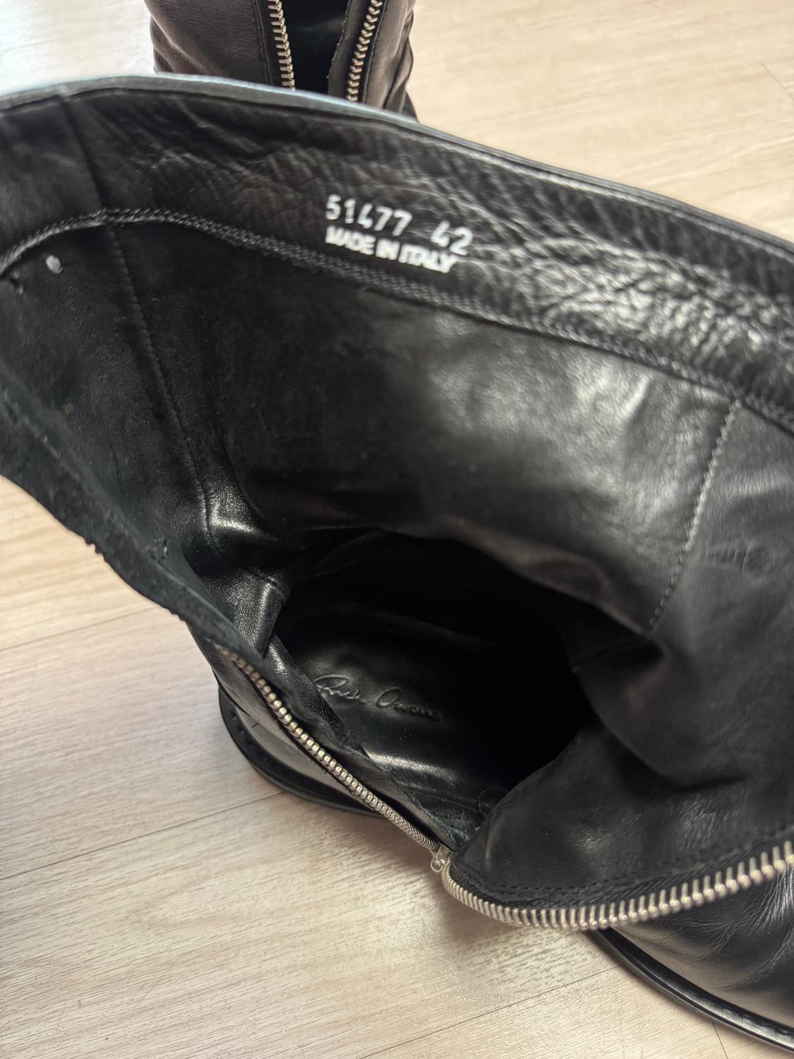 릭오웬스 13-14시즌 사이드집업 부츠 42 상품이미지10