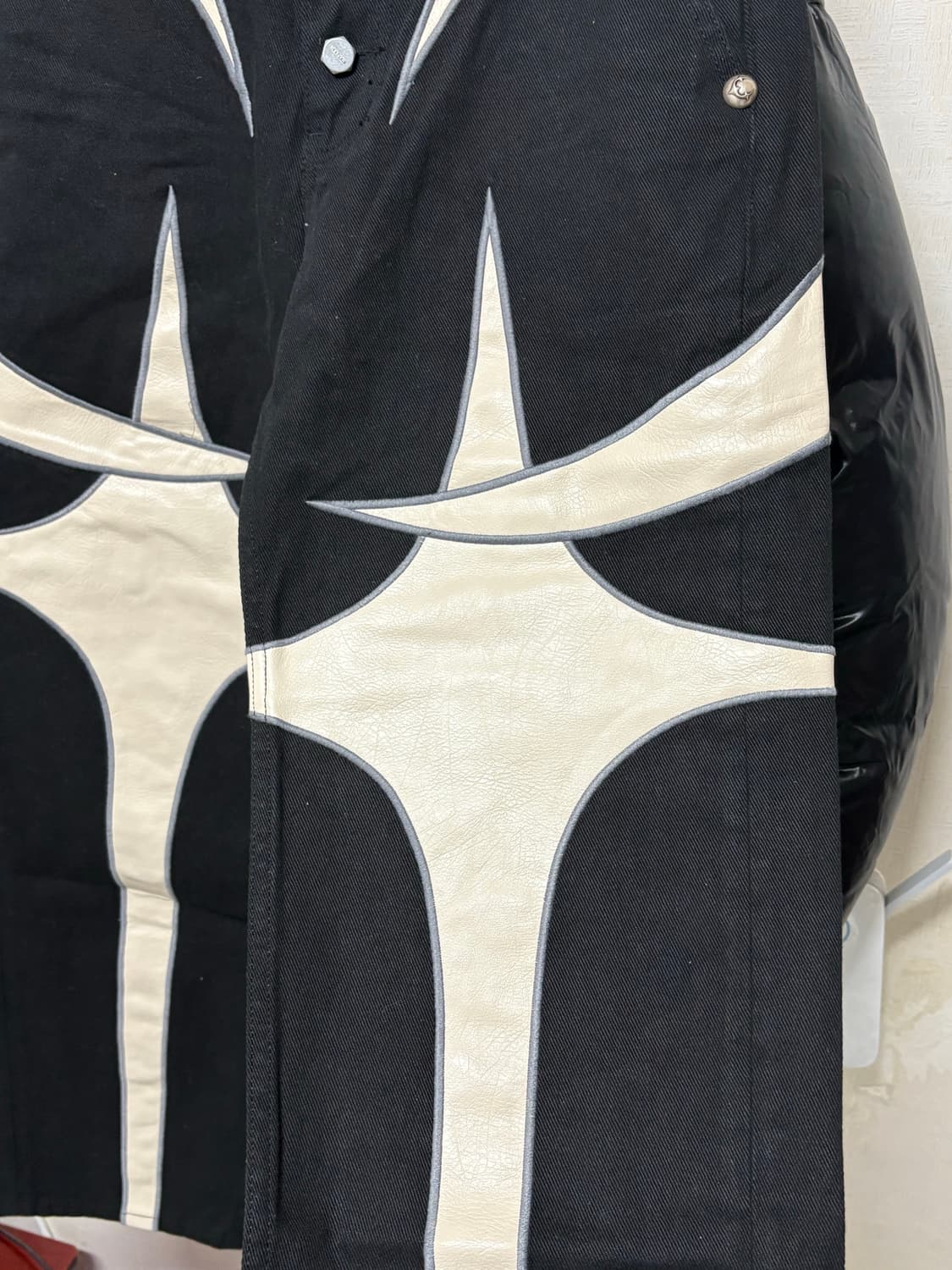 Thug Club Leather Black Denim Pants2 상품이미지3