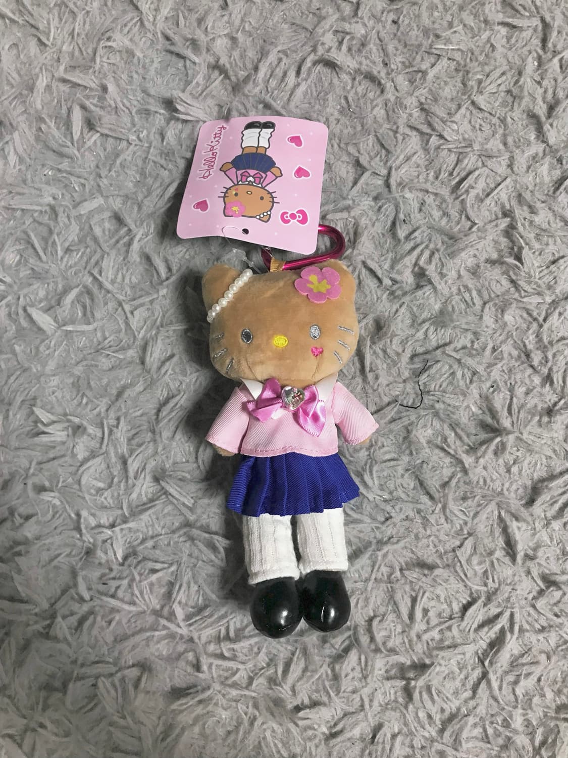 일본 산리오 정품 갸루 태닝키티 롱다리 교복 키링 헬로키티 양도 y2k 상품이미지8