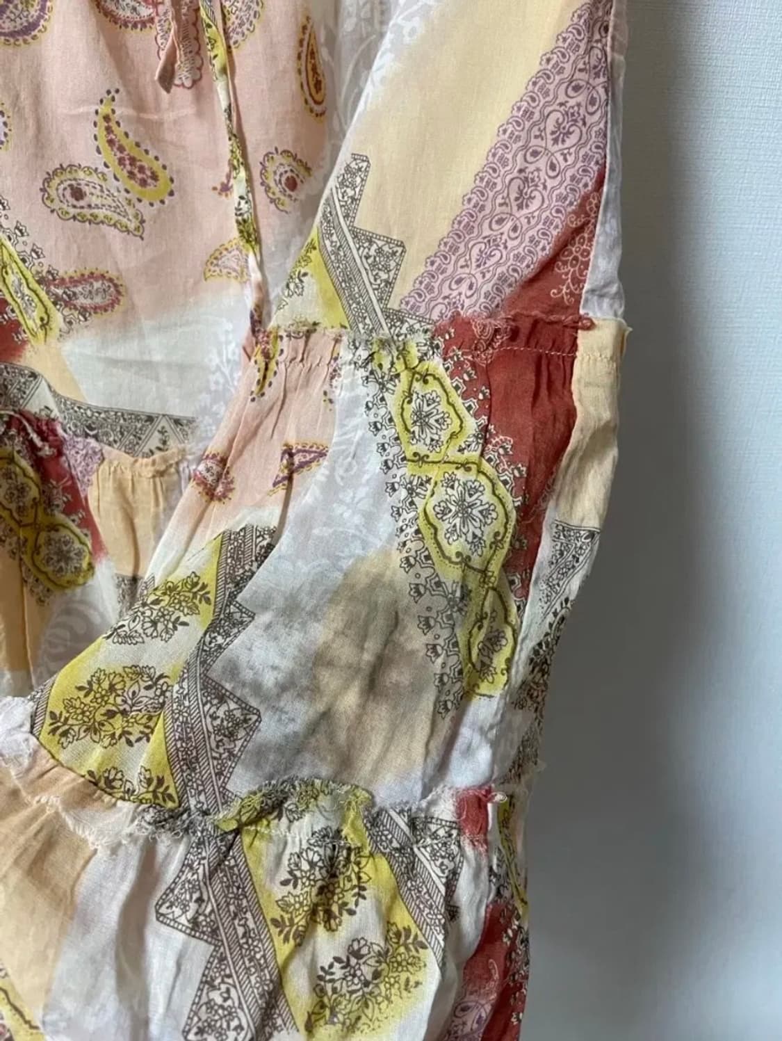 일본 빈티지 모리걸 하구미 패턴 스커트 상품이미지4