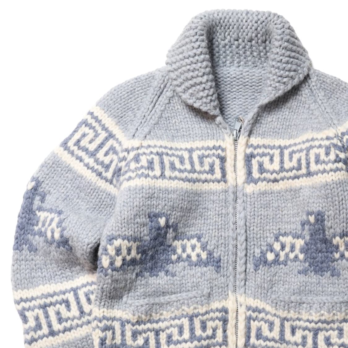 Swan Thunderbird Pattern Wool Cardigan 상품이미지2