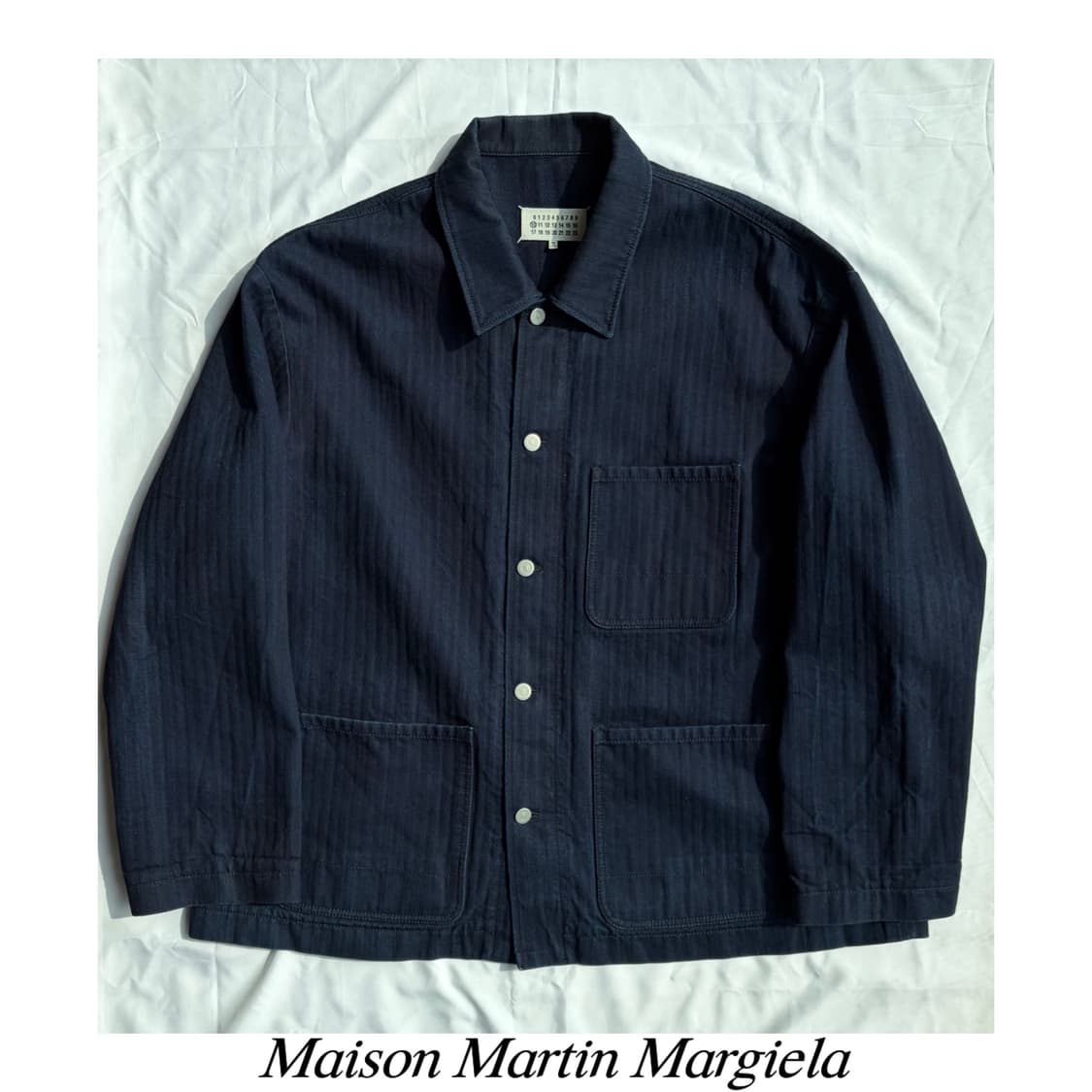 마틴 마르지엘라 백스티치 헤링본 프렌치 워크 자켓 필드 밀리터리 아티저널 상품이미지1