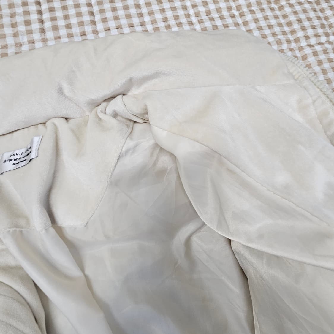 데이비드 첸 스웨이드 숏패딩 남자100 상품이미지7