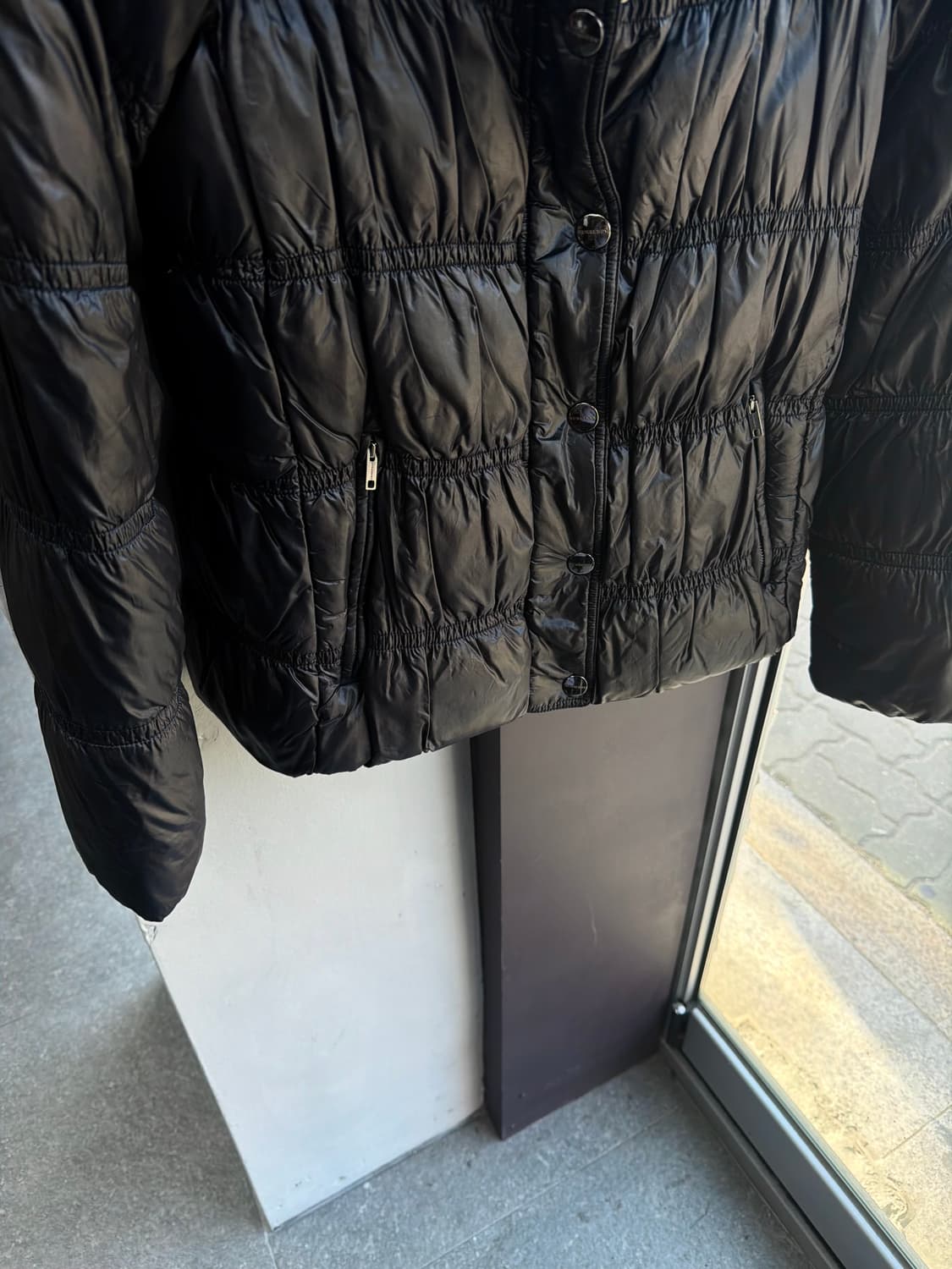 S/ 버버리 셔링 견장 구스다운 패딩점퍼 상품이미지4