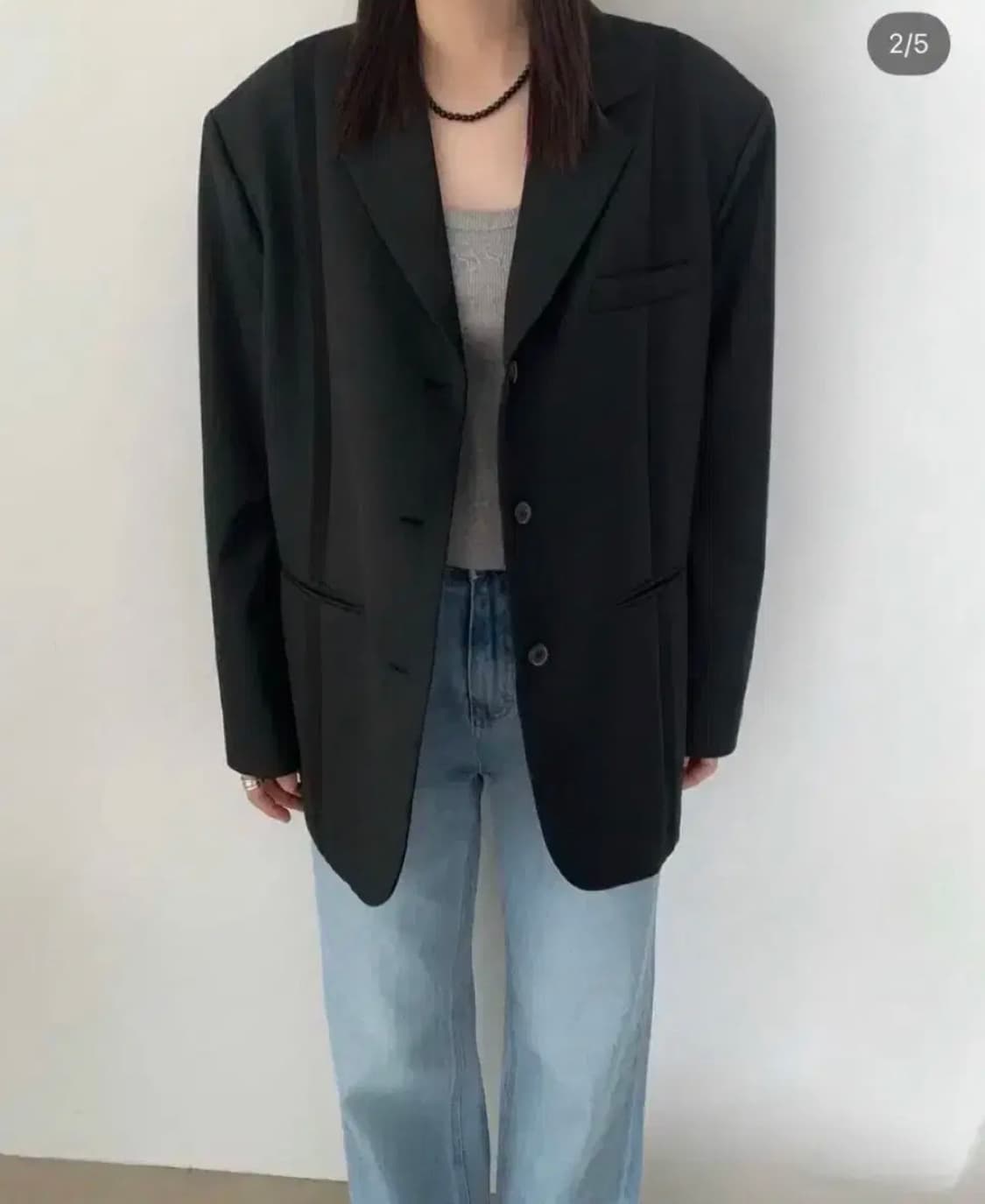 sys seoul 오버핏 자켓 블랙 상품이미지2