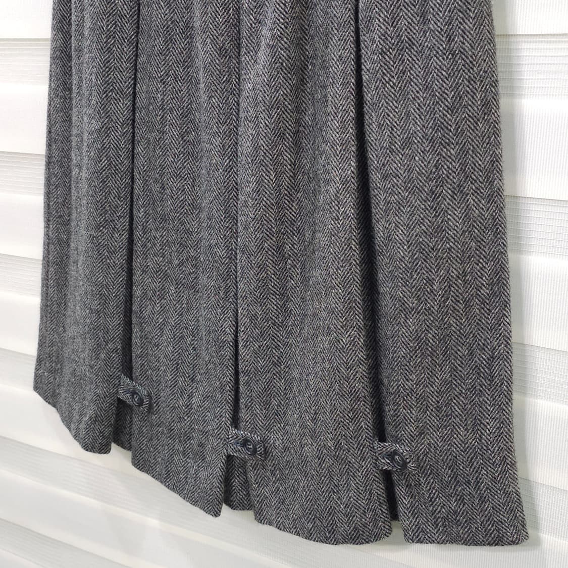 JAPAN 80-90s 빈티지 헤링본울 스커트- 우먼26정도 상품이미지6