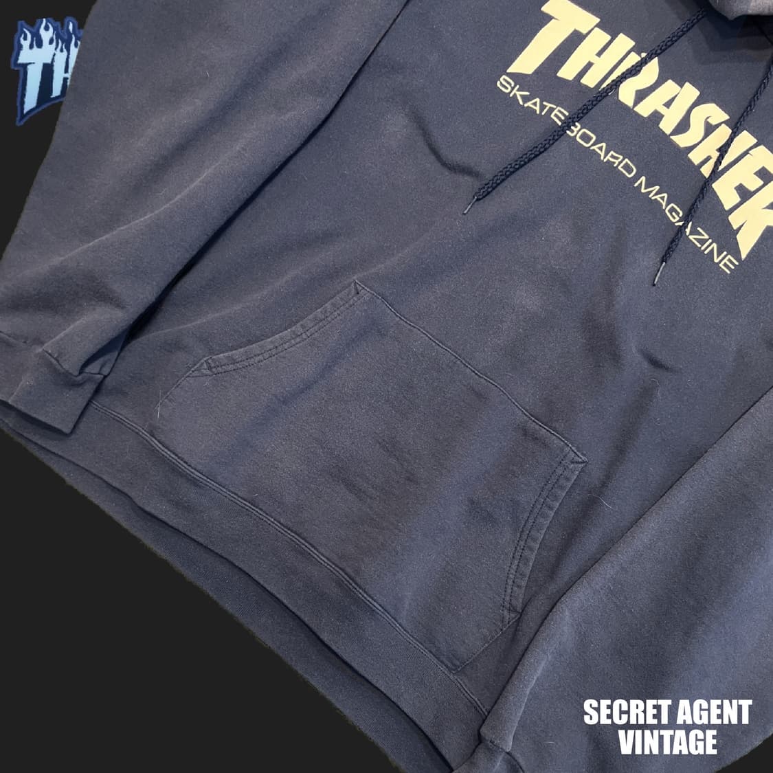 [XL]트레셔 Skateboard 풀오버 후드 네이비 상품이미지4