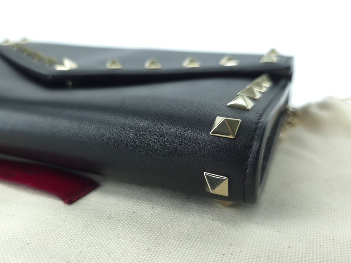 발렌티노 락스터드 엔벨롭 체인 숄더백 크로스백 블랙
 상품이미지7