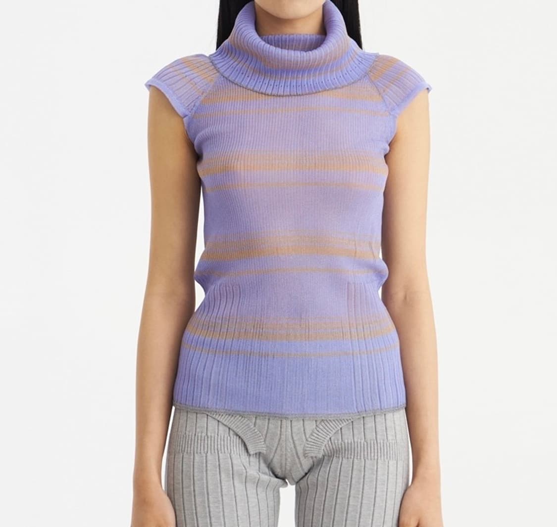 Knit vest purple 상품이미지1
