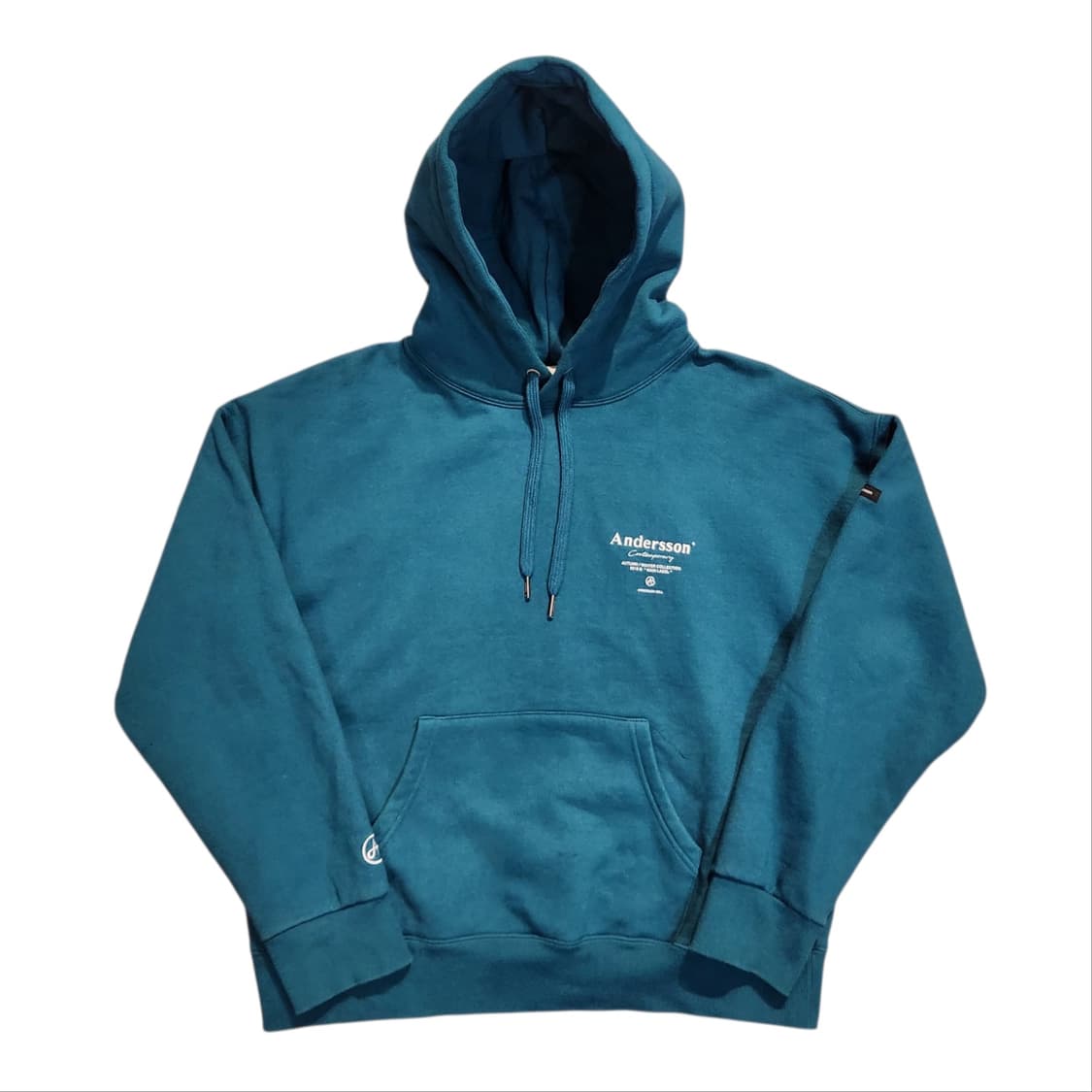 앤더슨벨 빈티지 블루 후드티 (M) 상품이미지1