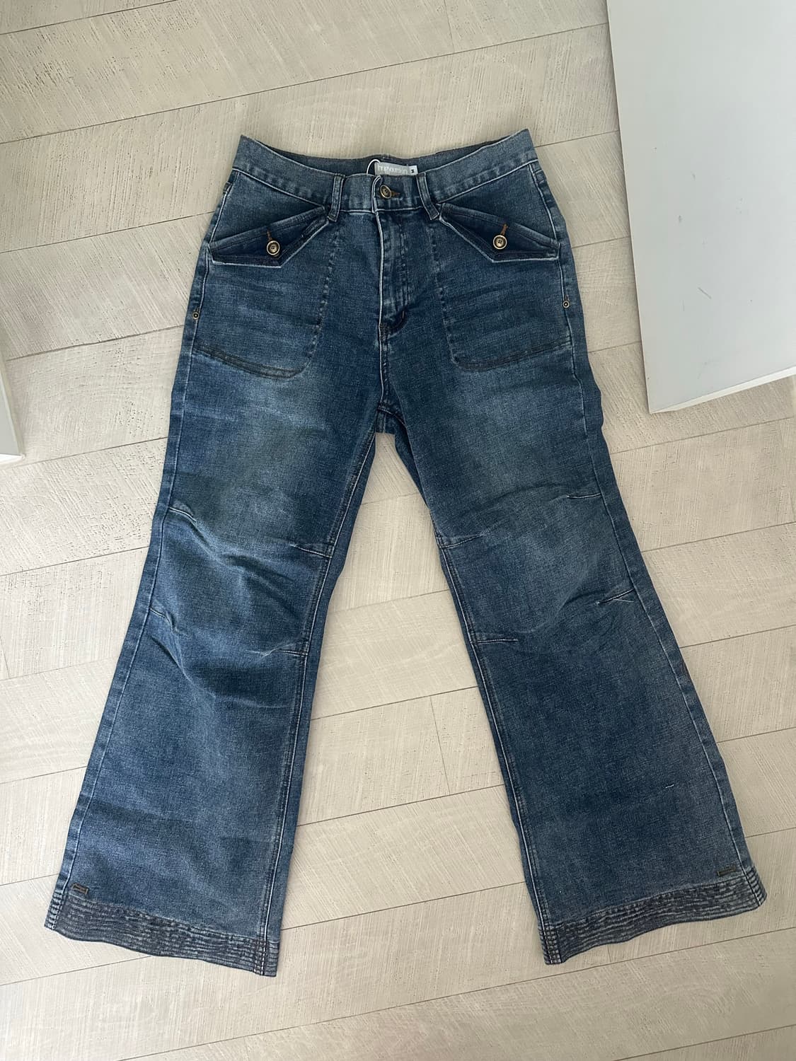 허그유어스킨 세미부츠컷 팬츠 상품이미지2