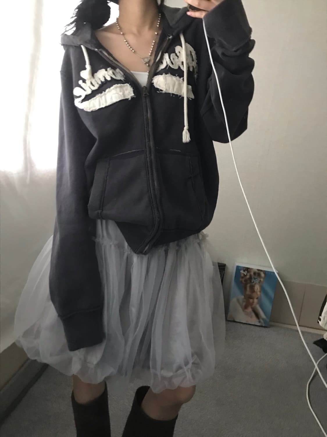 아베크롬비 차콜 후드집업 상품이미지3