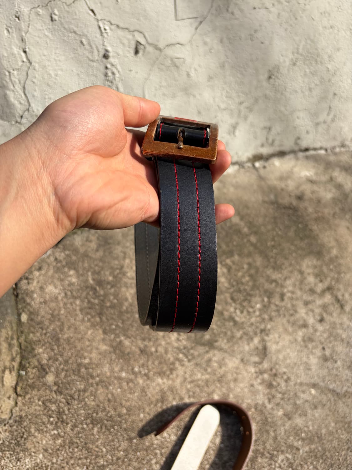 Levi’s 레드 스티치 레더 벨트  상품이미지3