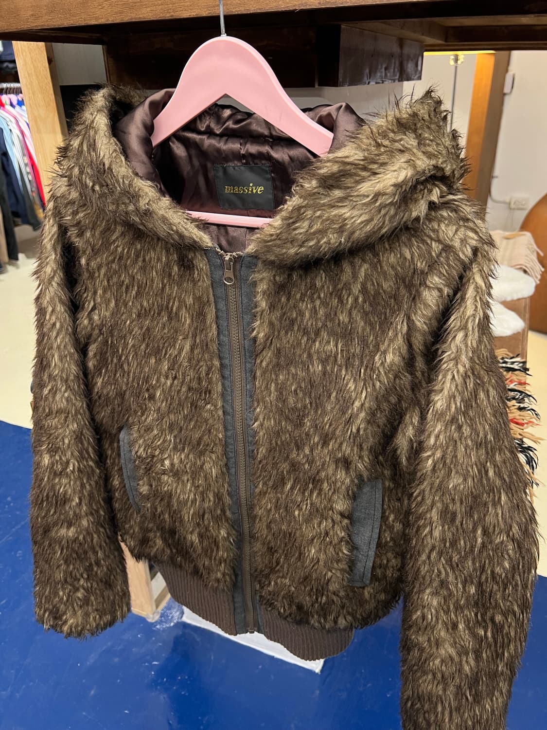 massive Y2K 갸루 플리스 후드 자켓 상품이미지7