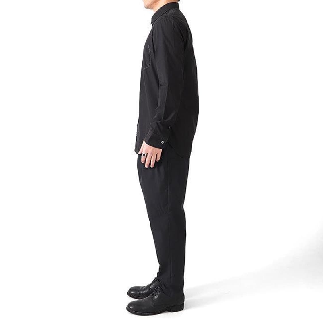 마르지엘라 스티치 포플린 셔츠 블랙 상품이미지7