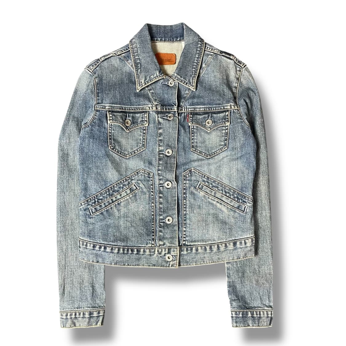 리바이스 00s 여성 올드 워싱 트러커 데님 자켓 S 상품이미지1