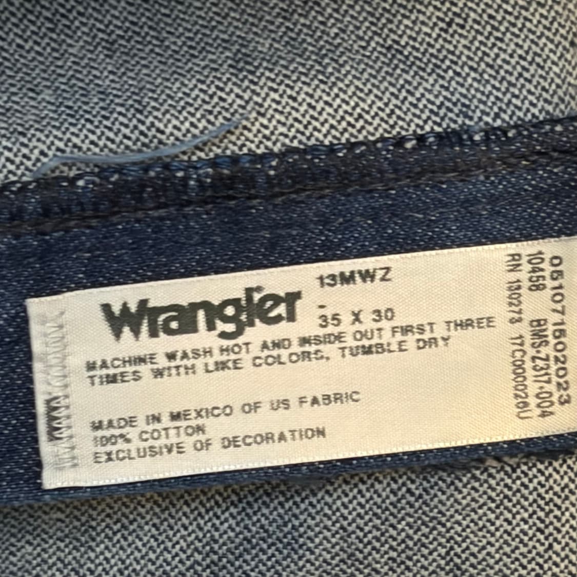 00s 미국 빈티지 랭글러 청바지 데님팬츠 상품이미지4