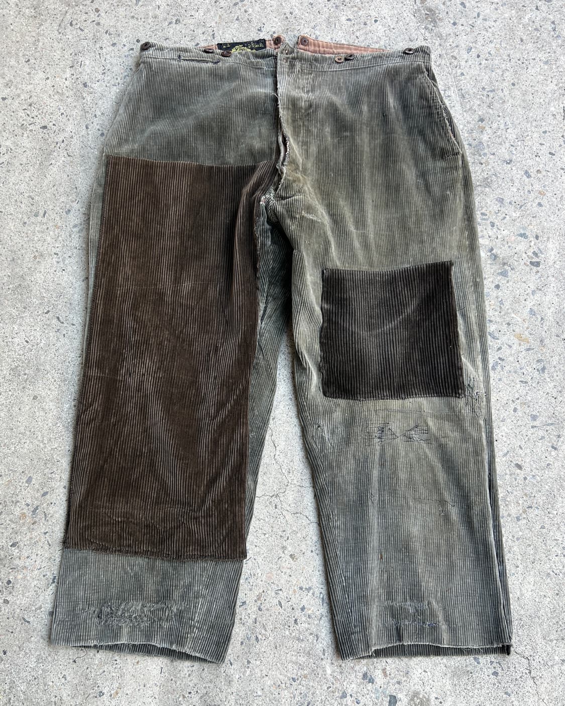 1940s Le Mont St Michel 프렌치 르몽생미셸 코듀로이팬츠 상품이미지1