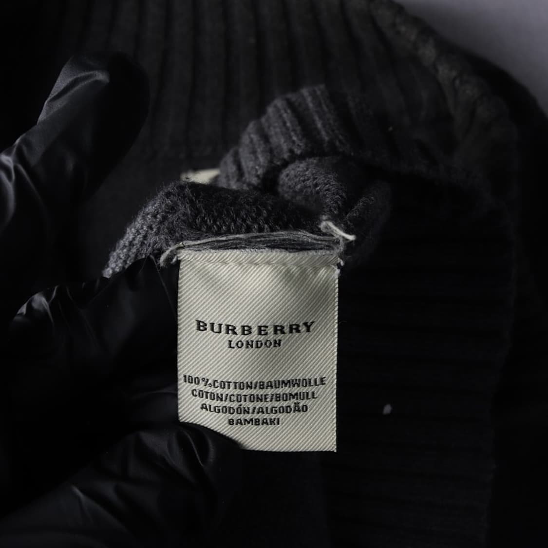 버버리 차콜 하프집업 니트 M 상품이미지6