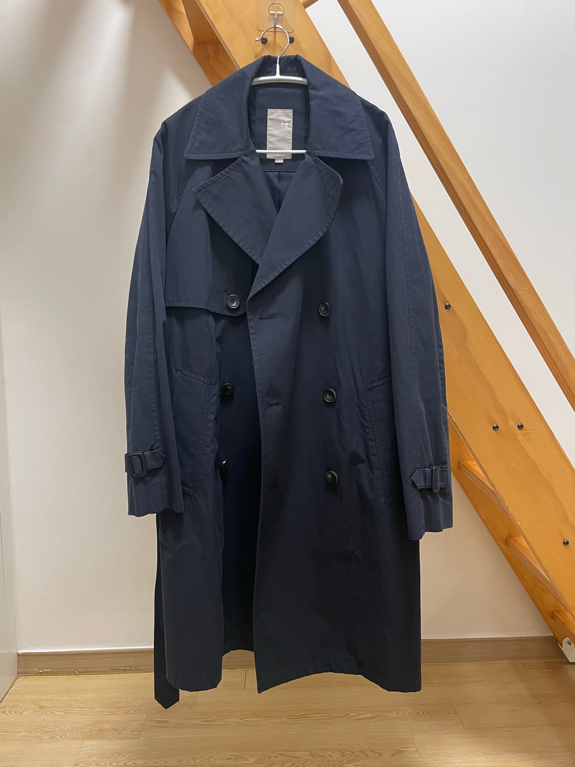 네이비 트렌치 코트 L 상품이미지3