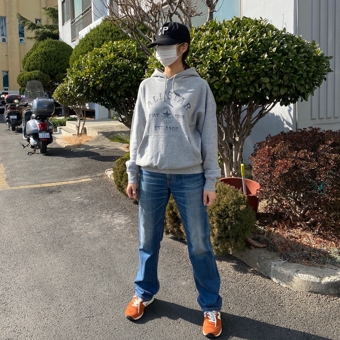 Converse ALL STAR Heritage Grey 후드 상품이미지3