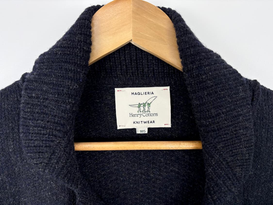 헨리코튼 니트웨어 숄 칼라 가디건 상품이미지3