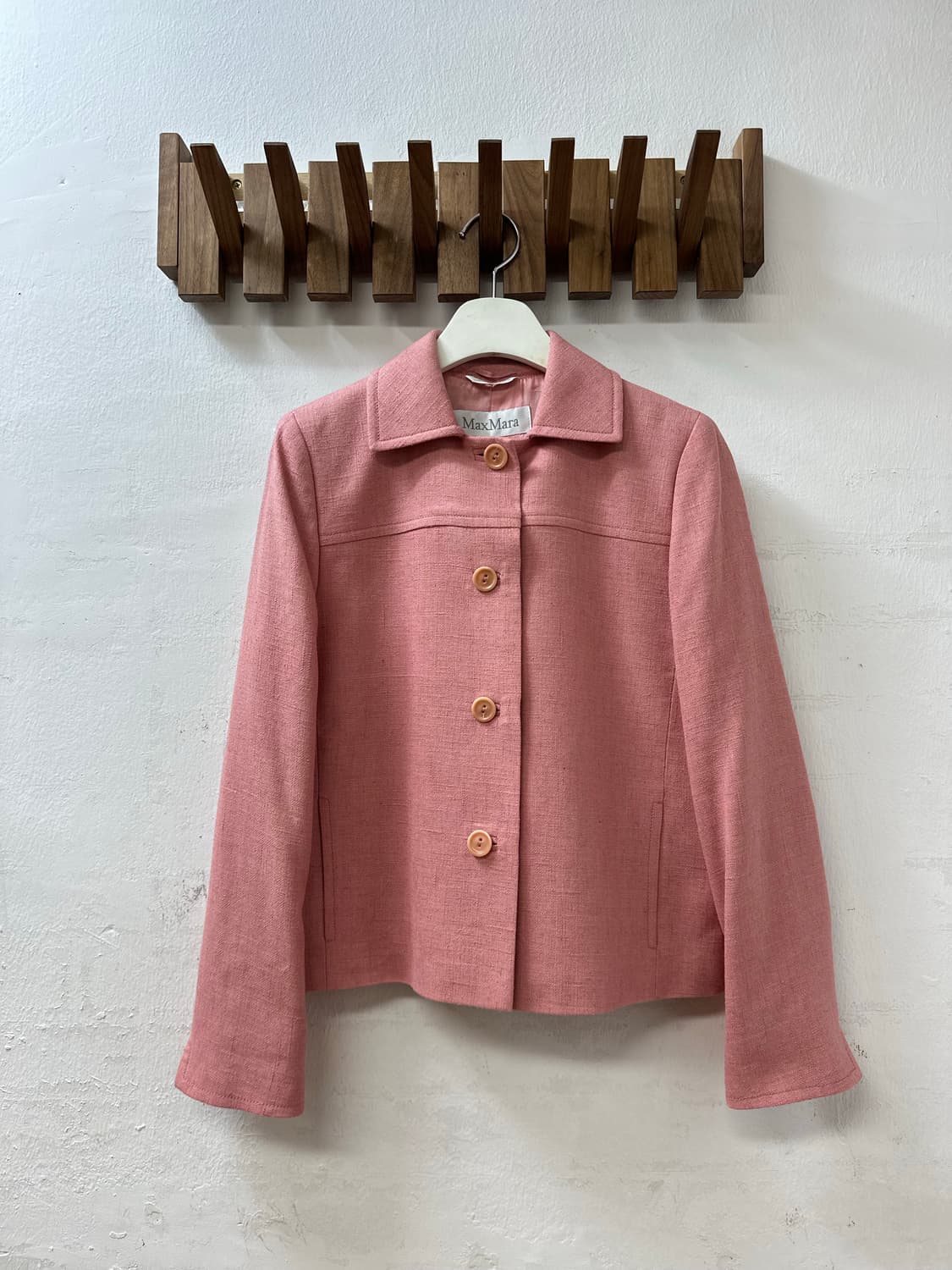 막스마라(Max Mara) 핑크 린넨 혼방 4버튼 자켓 (드라이완료) 상품이미지1
