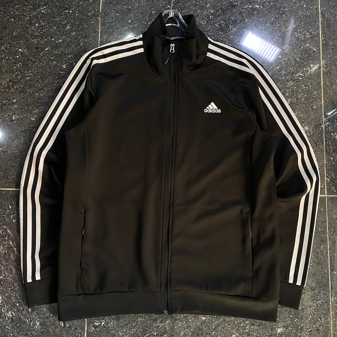 아디다스 오버핏 삼선 져지 블랙 2XL 상품이미지3