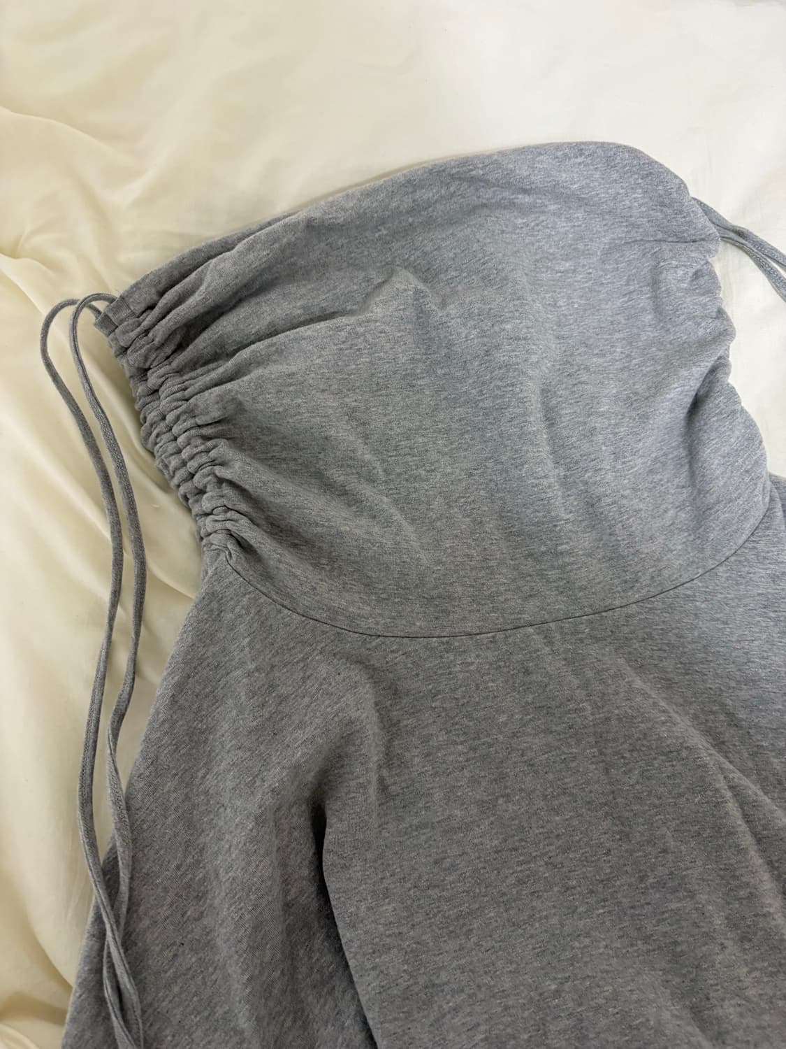 쓰리투에이티 셔링 언발 저지 스커트(그레이) 상품이미지3