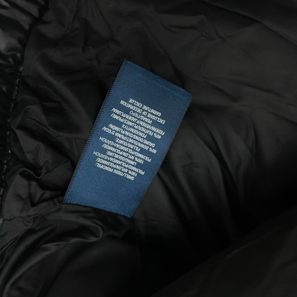 폴로 랄프로렌 레드 빅포니 블랙 후드 패딩 L 상품이미지8